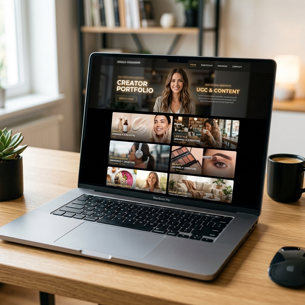 Creator Portfolio — Lifestyle & Beauty — portfolio mockup